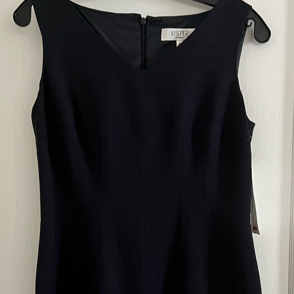Kasper navy Strapless Sheath Dress for Cocktail